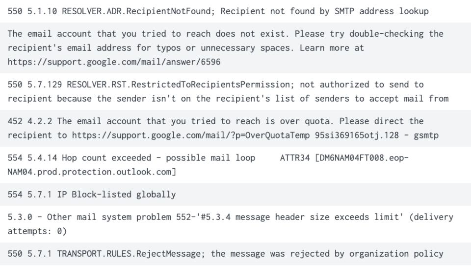 Bounce-classifications-RFC-codes